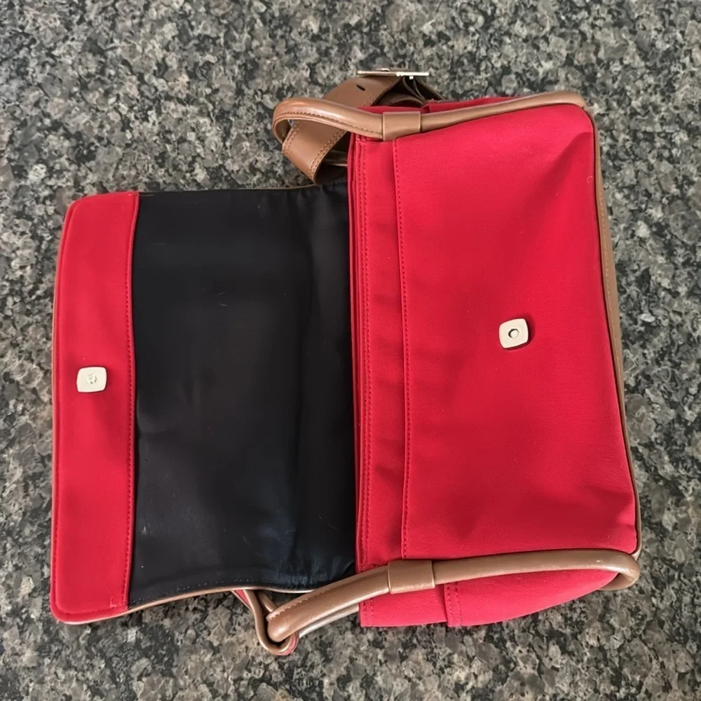 Anne Klein red handbag or shoulder bag EUC